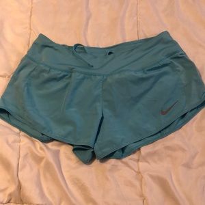 Light blue Nike dri-fit shorts. Size medium.